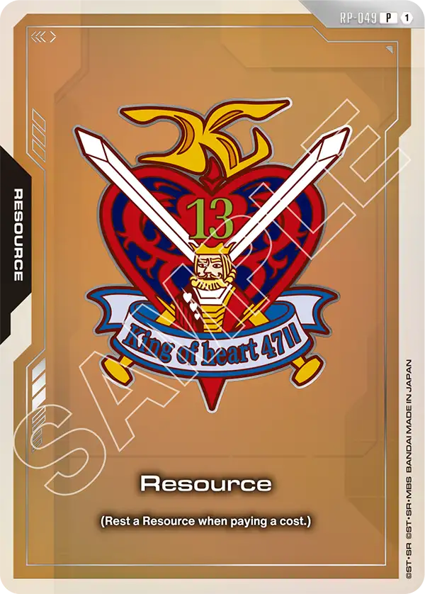 Resource Gundam Card Game card