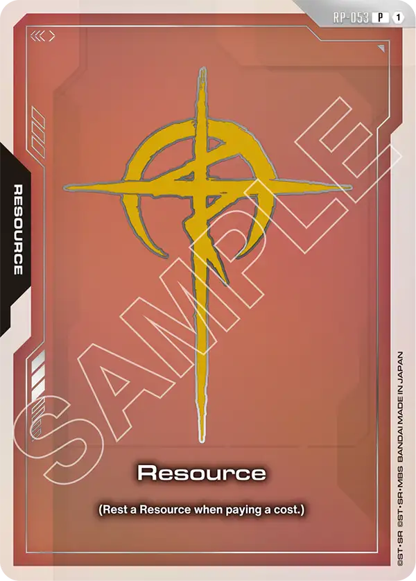 Resource Gundam Card Game card