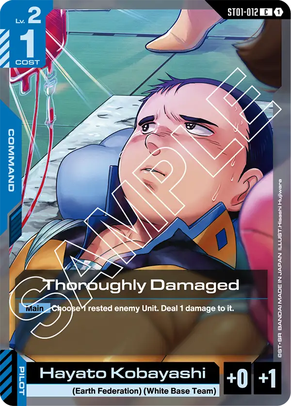 Thoroughly Damaged Gundam Card Game card