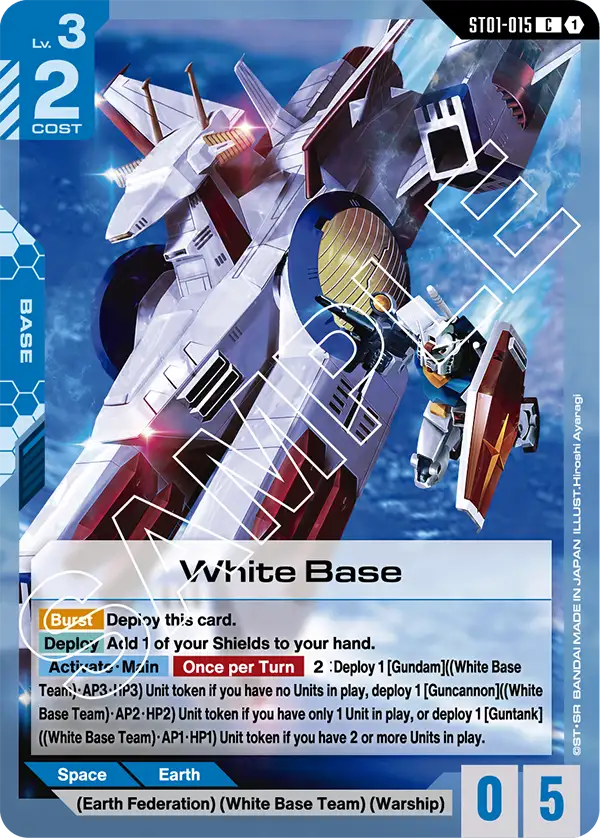 White Base Gundam Card Game card