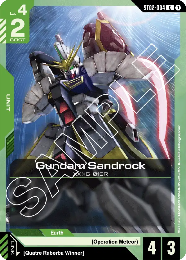 Gundam Sandrock Gundam Card Game card