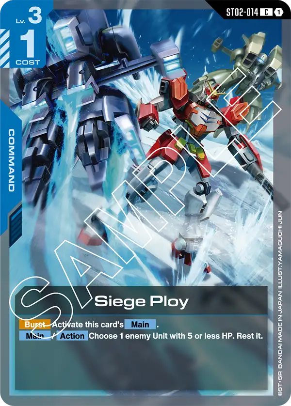 Siege Ploy Gundam Card Game card