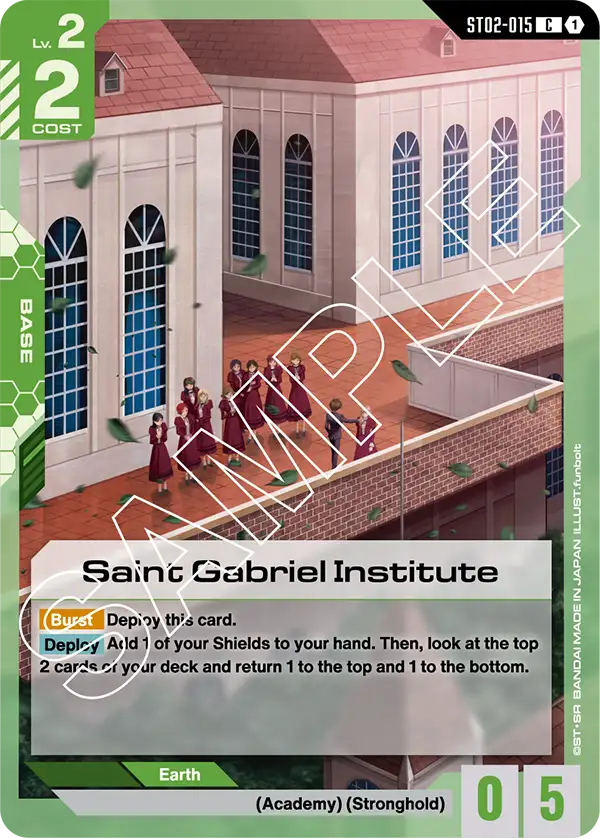 Saint Gabriel Institute Gundam Card Game card