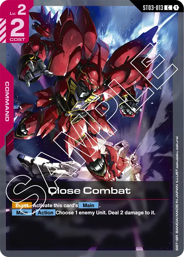 Close Combat Gundam Card Game card