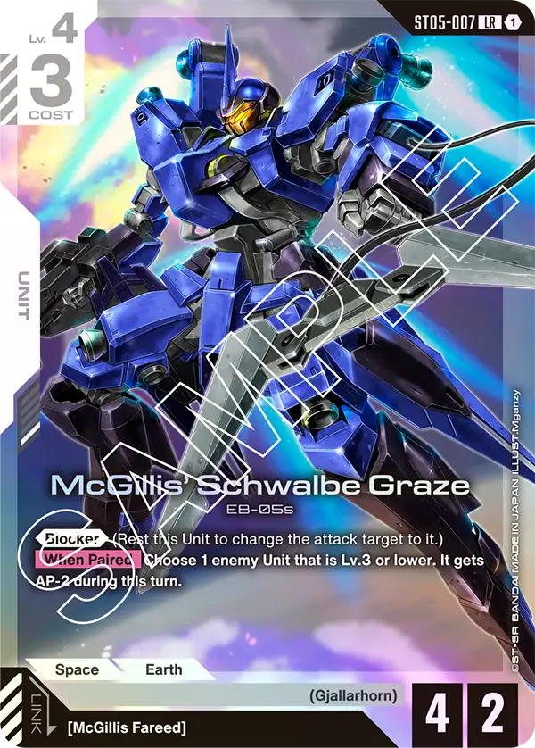 McGillis' Schwalbe Graze Gundam Card Game card