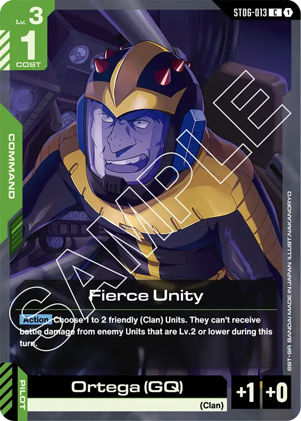 Fierce Unity Gundam Card Game card