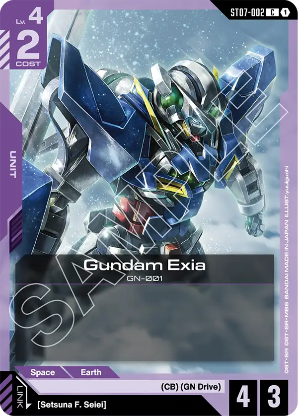 Gundam Exia Gundam Card Game card