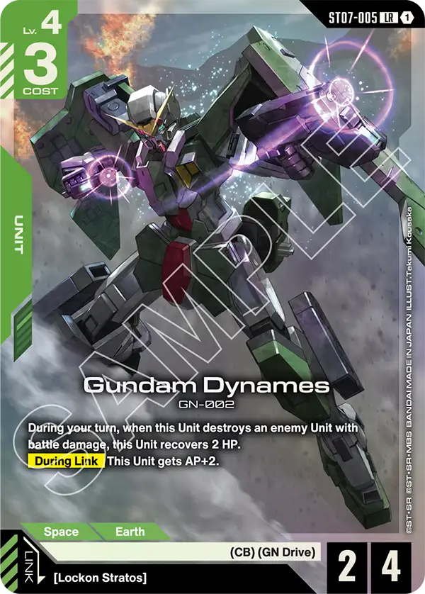 Gundam Dynames Gundam Card Game card