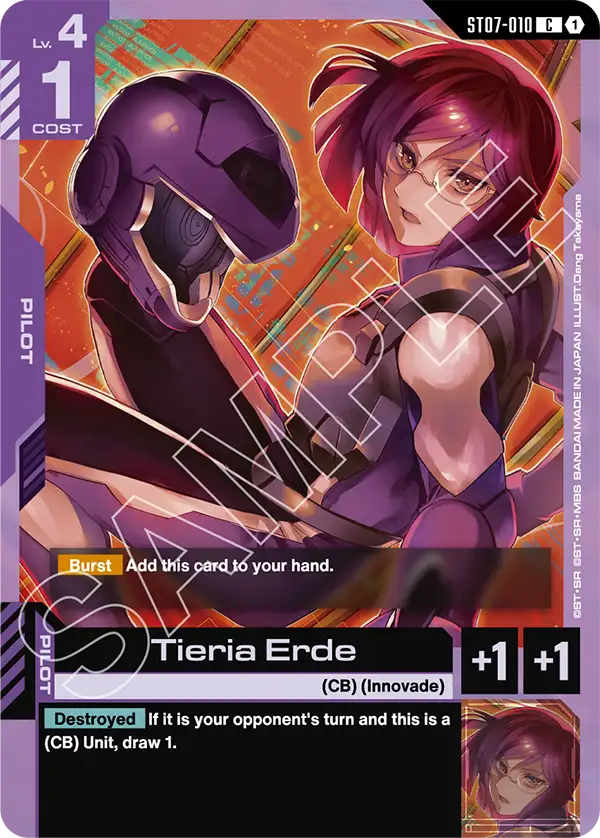 Tieria Erde Gundam Card Game card