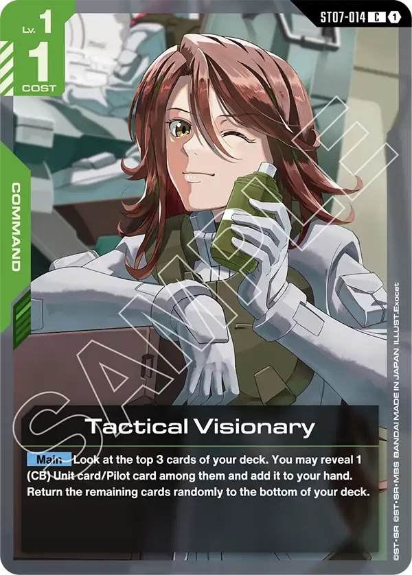 Tactical Visionary Gundam Card Game card