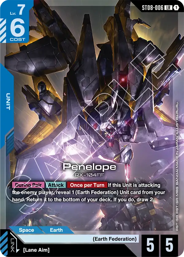 Penelope Gundam Card Game card