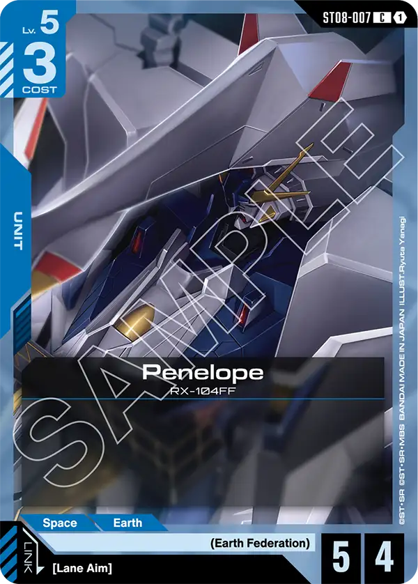 Penelope Gundam Card Game card