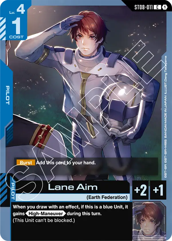 Lane Aim Gundam Card Game card