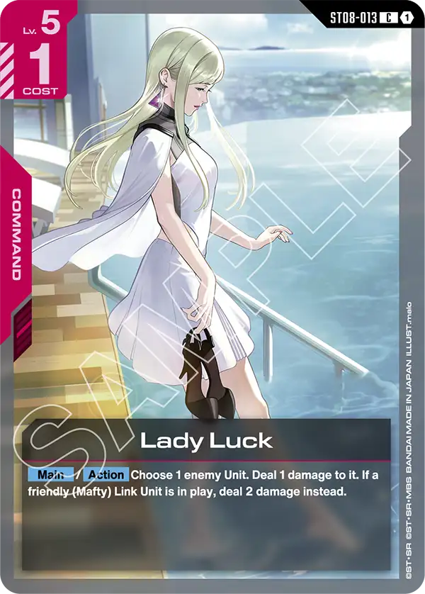 Lady Luck Gundam Card Game card