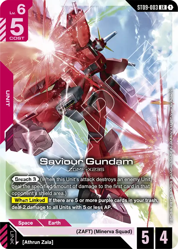 Saviour Gundam Gundam Card Game card