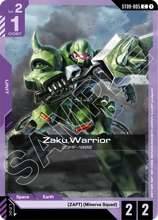 Zaku Warrior Gundam Card Game card