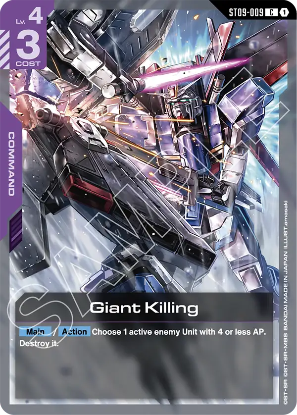 Giant Killing Gundam Card Game card