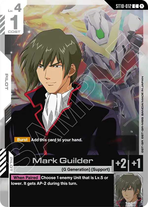 Mark Guilder Gundam Card Game card