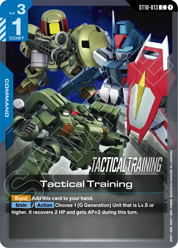 Tactical Training Gundam Card Game card