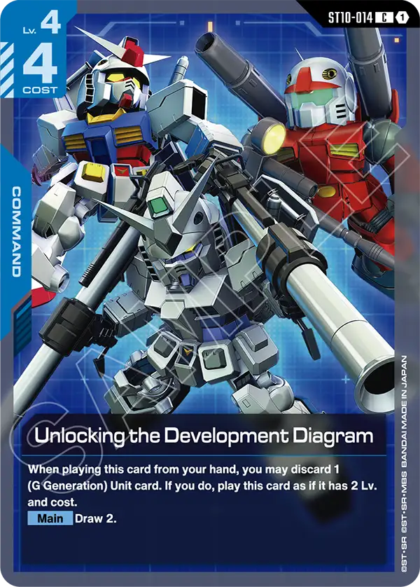 Unlocking the Development Diagram Gundam Card Game card