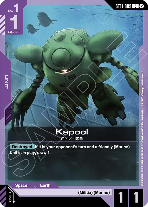 Kapool Gundam Card Game card