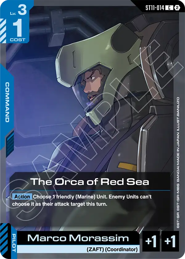 The Orca of Red Sea Gundam Card Game card