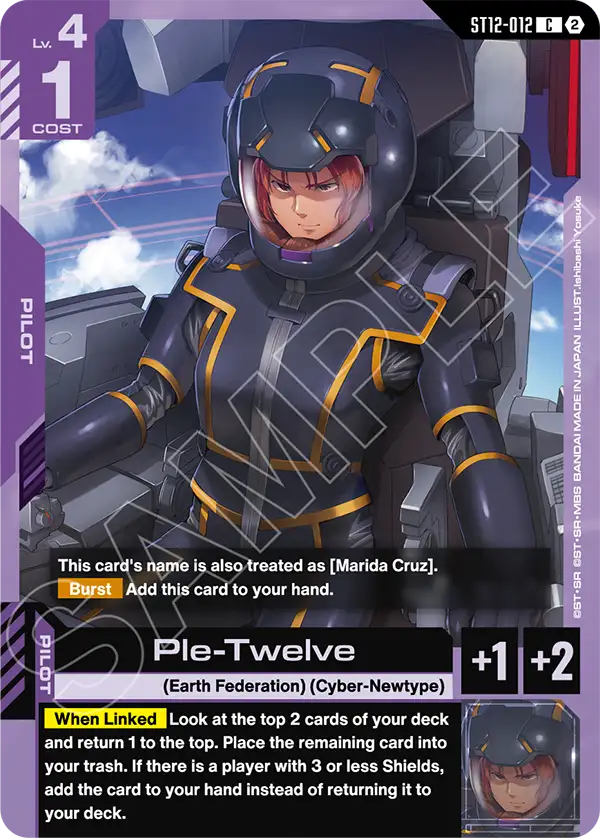 Ple-Twelve Gundam Card Game card