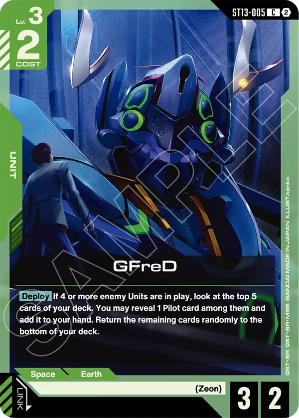 GFreD Gundam Card Game card