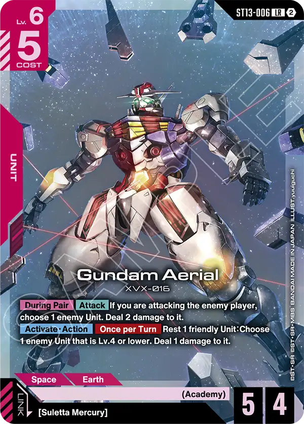 Gundam Aerial Gundam Card Game card