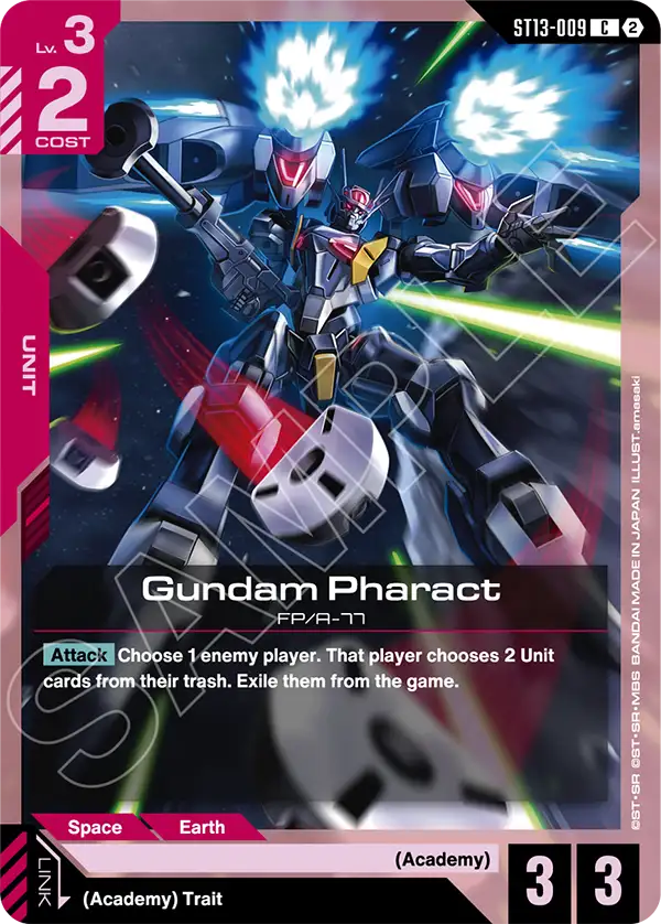 Gundam Pharact Gundam Card Game card