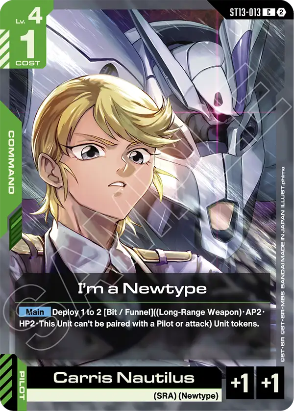 I'm a Newtype Gundam Card Game card