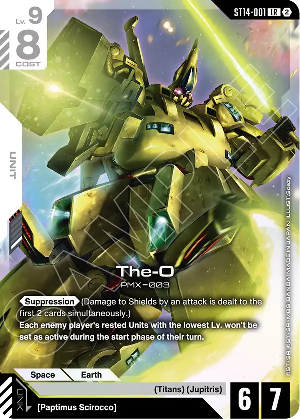 The-O Gundam Card Game card
