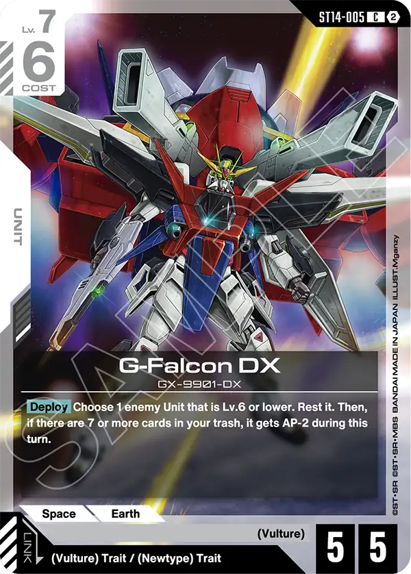G-Falcon DX Gundam Card Game card