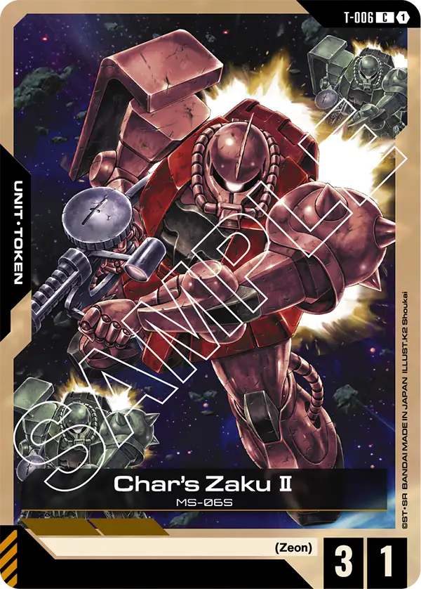 Char's Zaku Ⅱ Gundam Card Game card