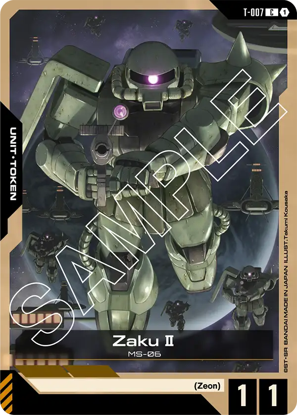Zaku Ⅱ Gundam Card Game card