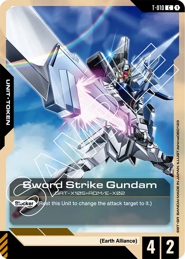 Sword Strike Gundam Gundam Card Game card