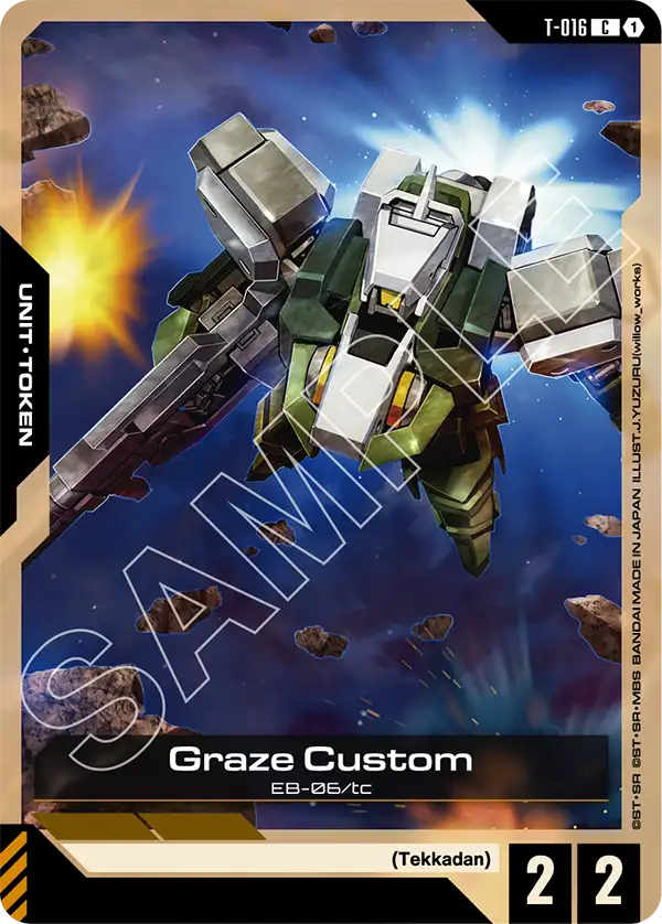 Graze Custom Gundam Card Game card