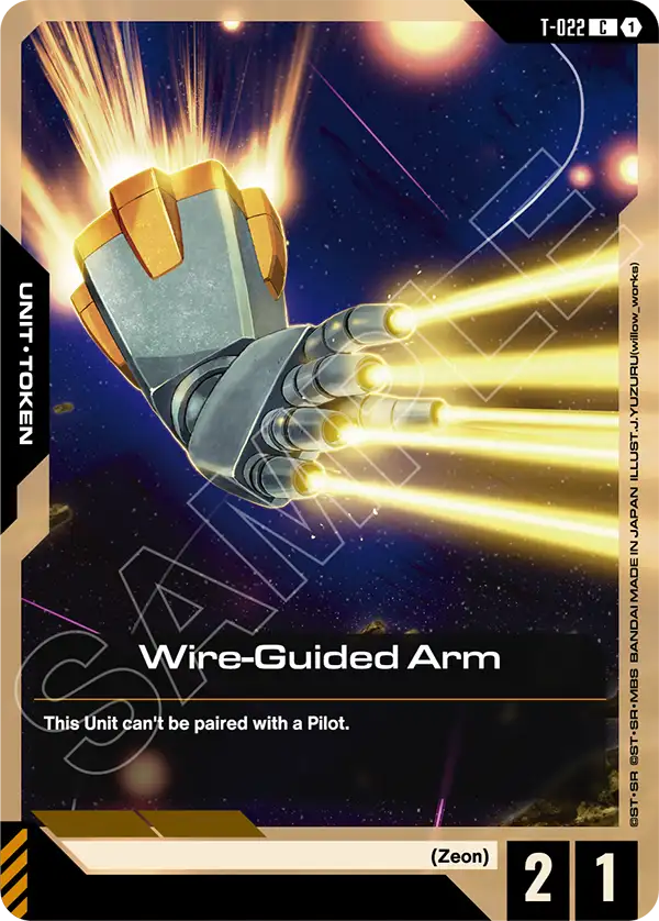 Wire-Guided Arm Gundam Card Game card