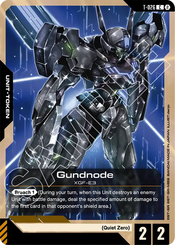 Gundnode Gundam Card Game card