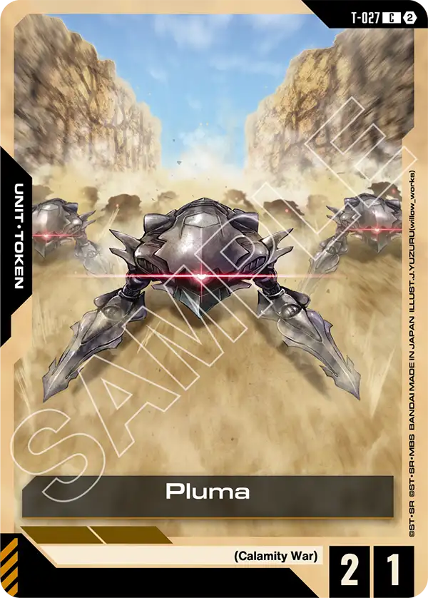 Pluma Gundam Card Game card